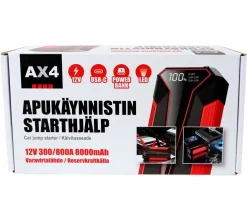AX4 APUKÄYNNISTIN 12V 300/800A 8000MAH