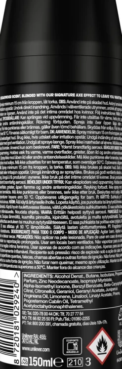 AXE BODYSPRAY BLACK 150 ML