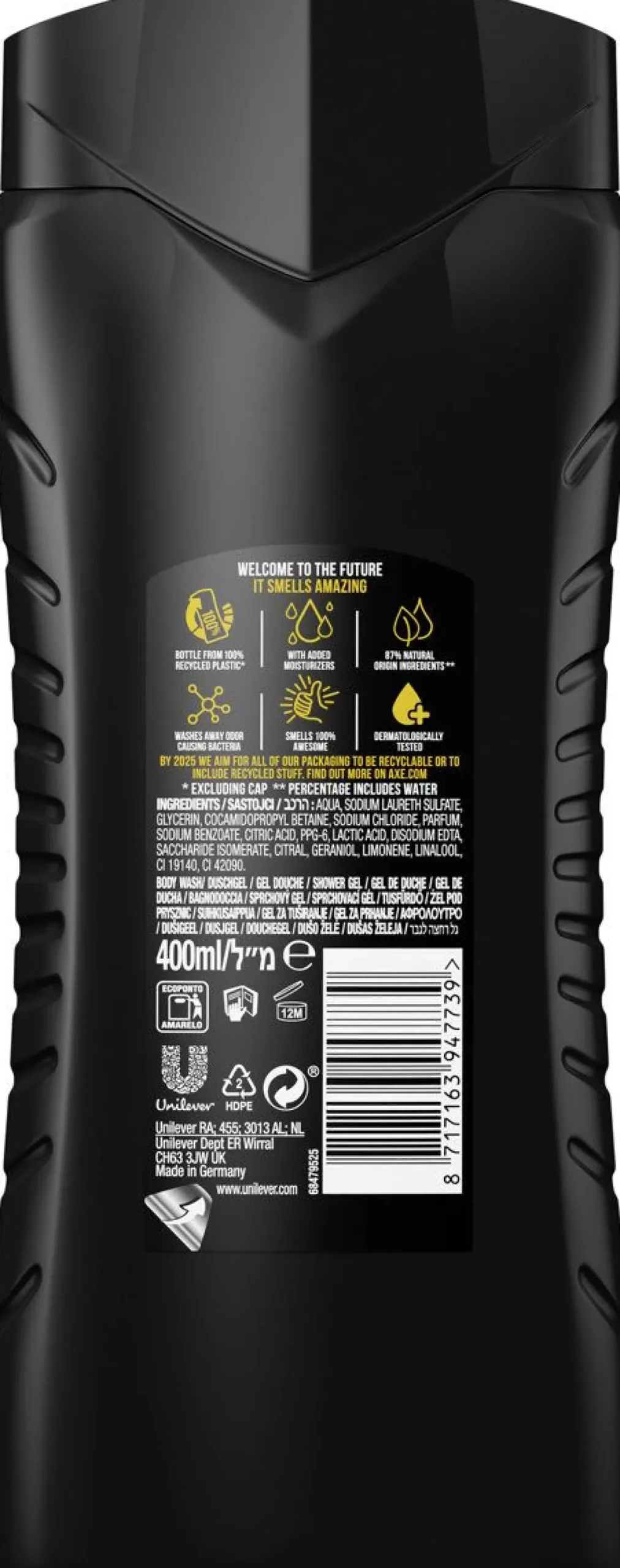 AXE SUIHKUSAIPPUA GREEN MOJITO+CEDARWOOD 400 ML