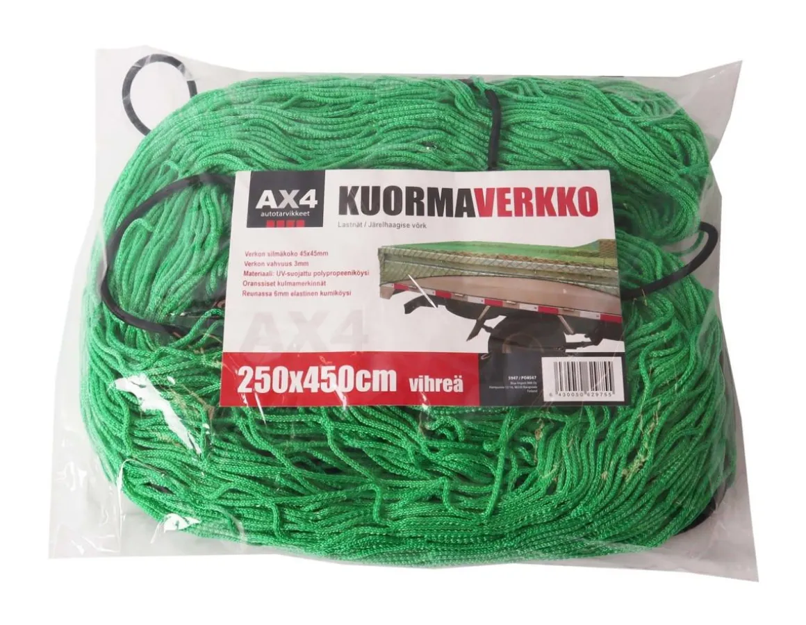 AX4 KUORMAVERKKO 250X450CM, VIHREÄ