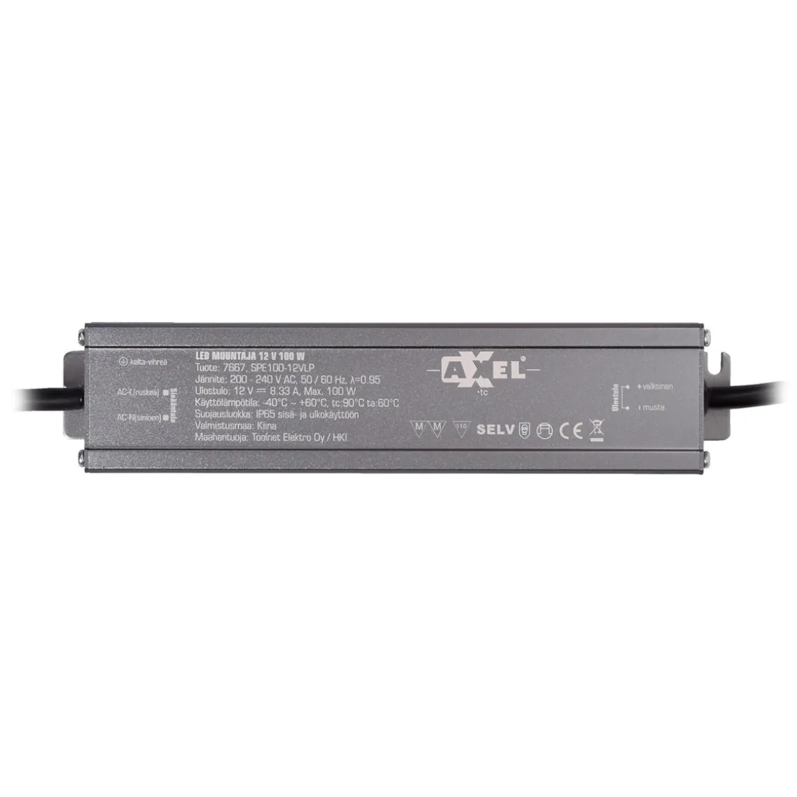 AXXEL LED MUUNTAJA 12V 100W IP65