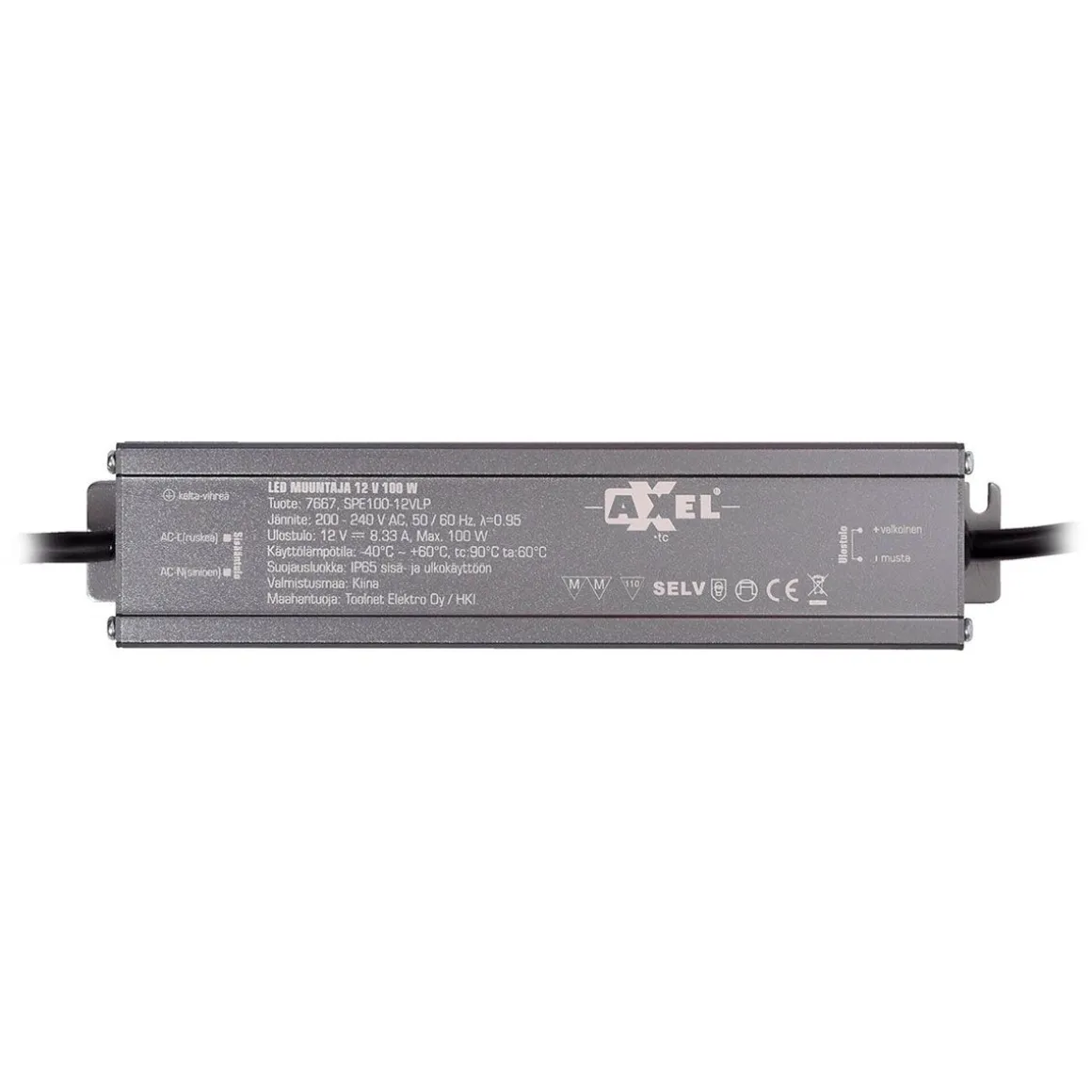 AXXEL LED MUUNTAJA 12V 100W IP65