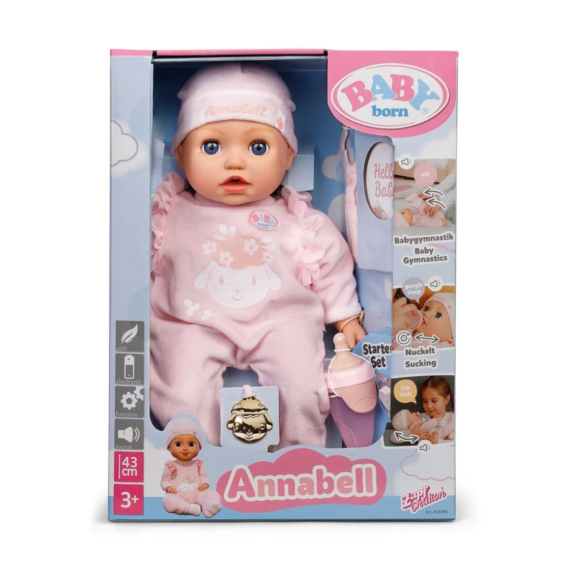 BABY BORN ANNABELL NUKKE 43CM