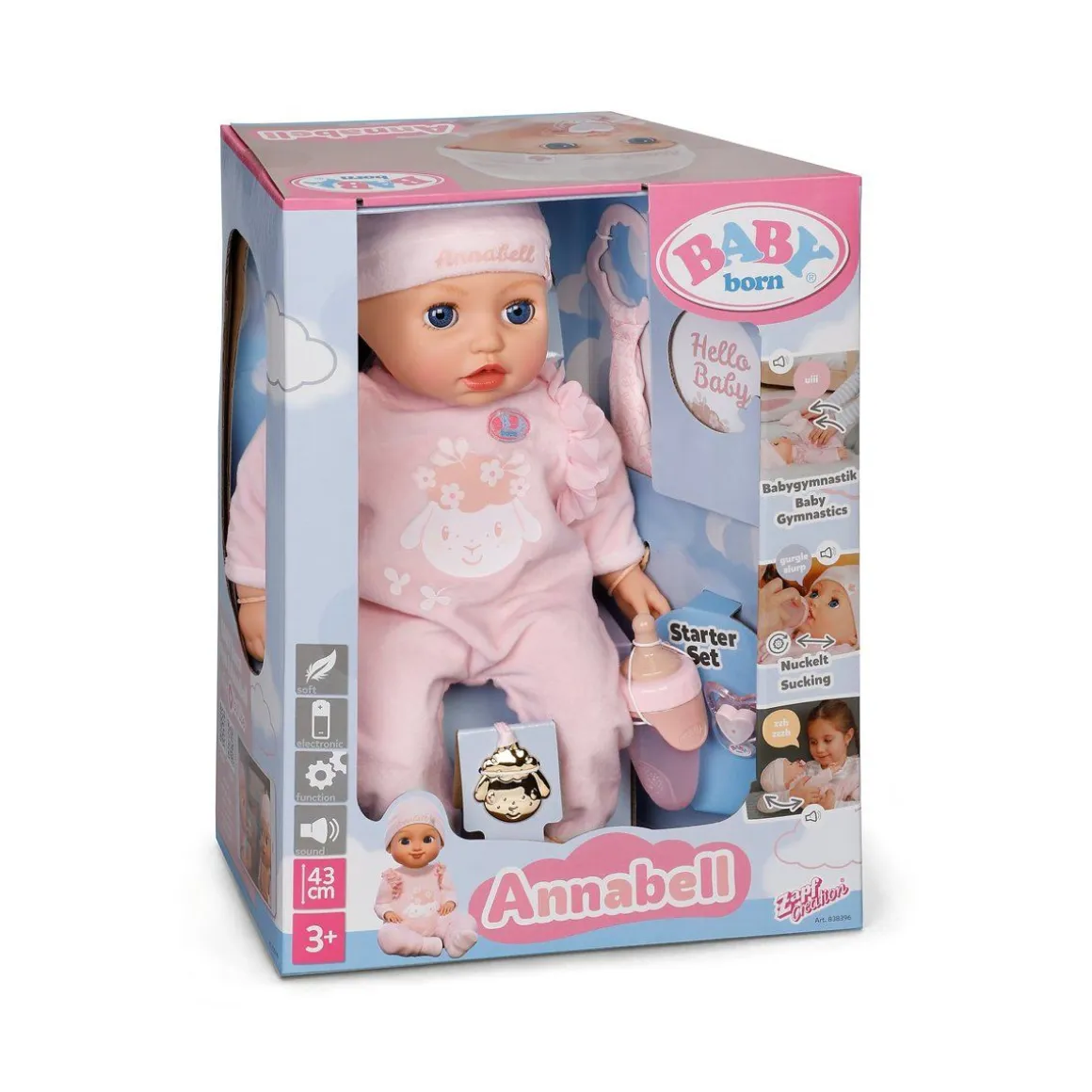BABY BORN ANNABELL NUKKE 43CM
