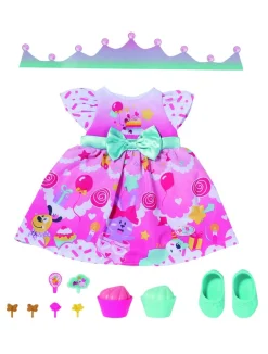 BABY BORN DELUXE SYNTYMÄPÄIVÄMEKKO 43 CM NUKELLE