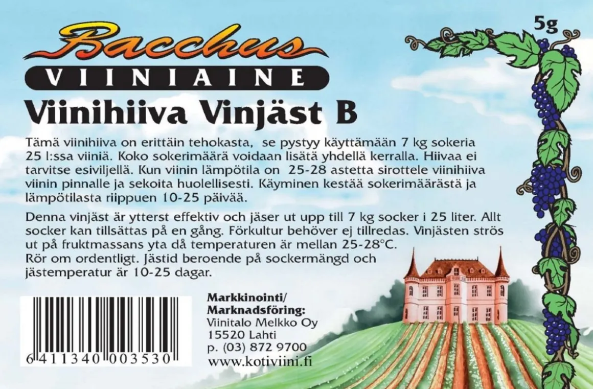 BACCHUS VIINIHIIVA 5 G