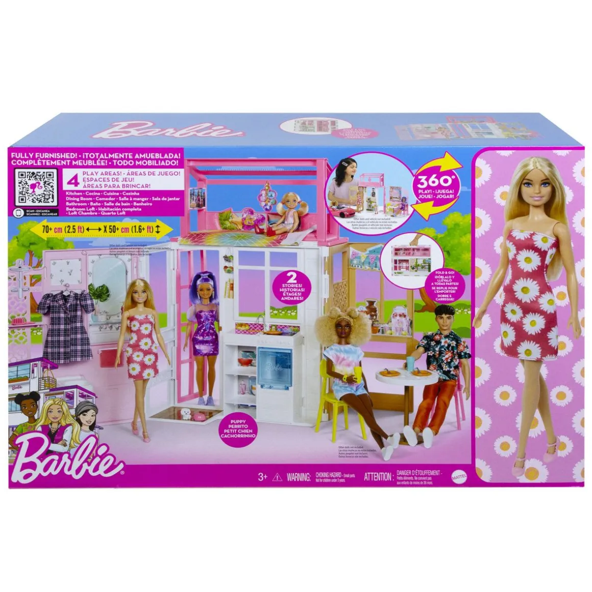 BARBIE NUKKE JA KOTILEIKKISETTI HCD48