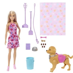 BARBIE WALK AND POTTY BARBIE MALIBU -LEIKKISETTI