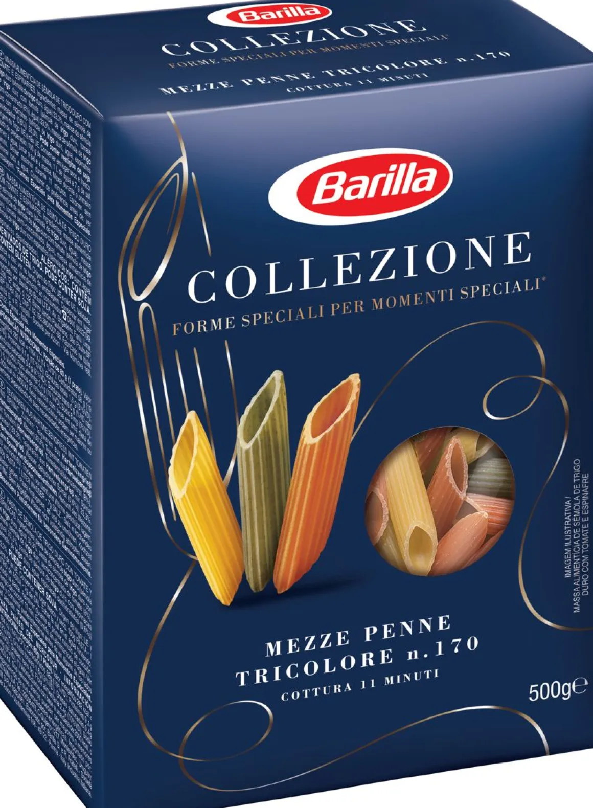 BARILLA MEZZE PENNE TRICOLORE 500 G