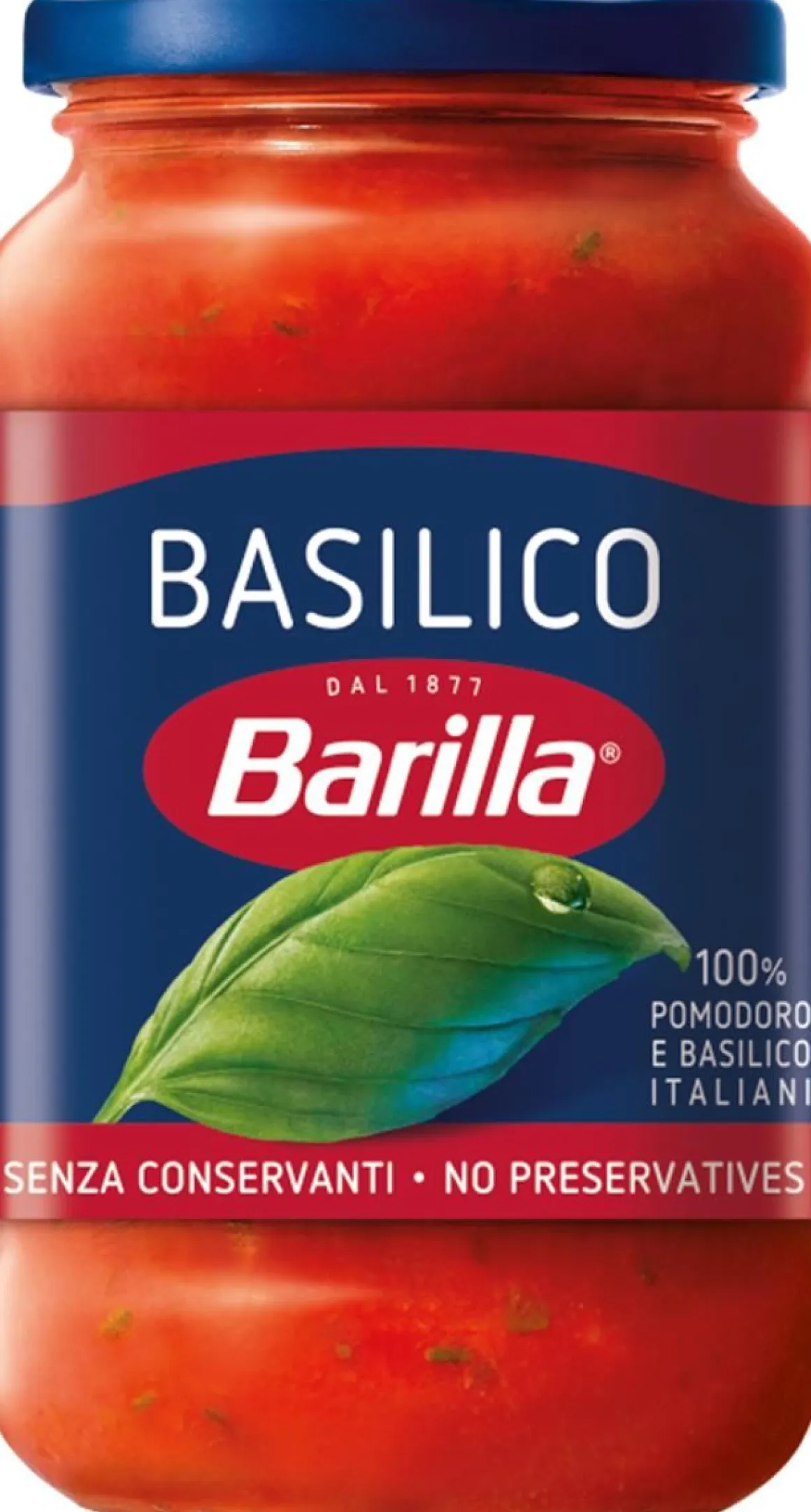 BARILLA PASTAKASTIKE BASILIKA-TOMAATTI 400 G