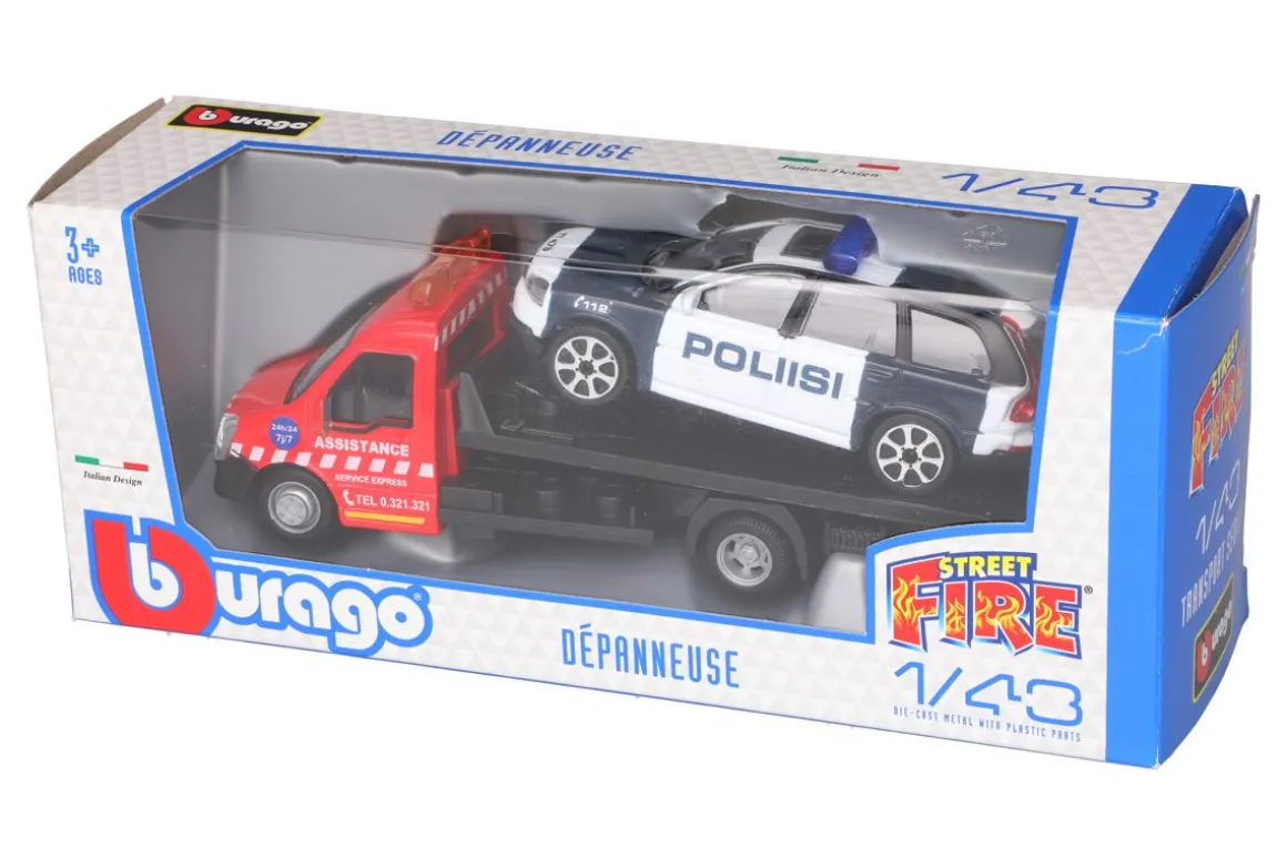 BBURAGO AUTONKULJETUSAUTO 1:43 POLIISI