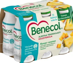 BENECOL JOGURTTIJUOMA 6*100G MANGO-ANANAS 600 G