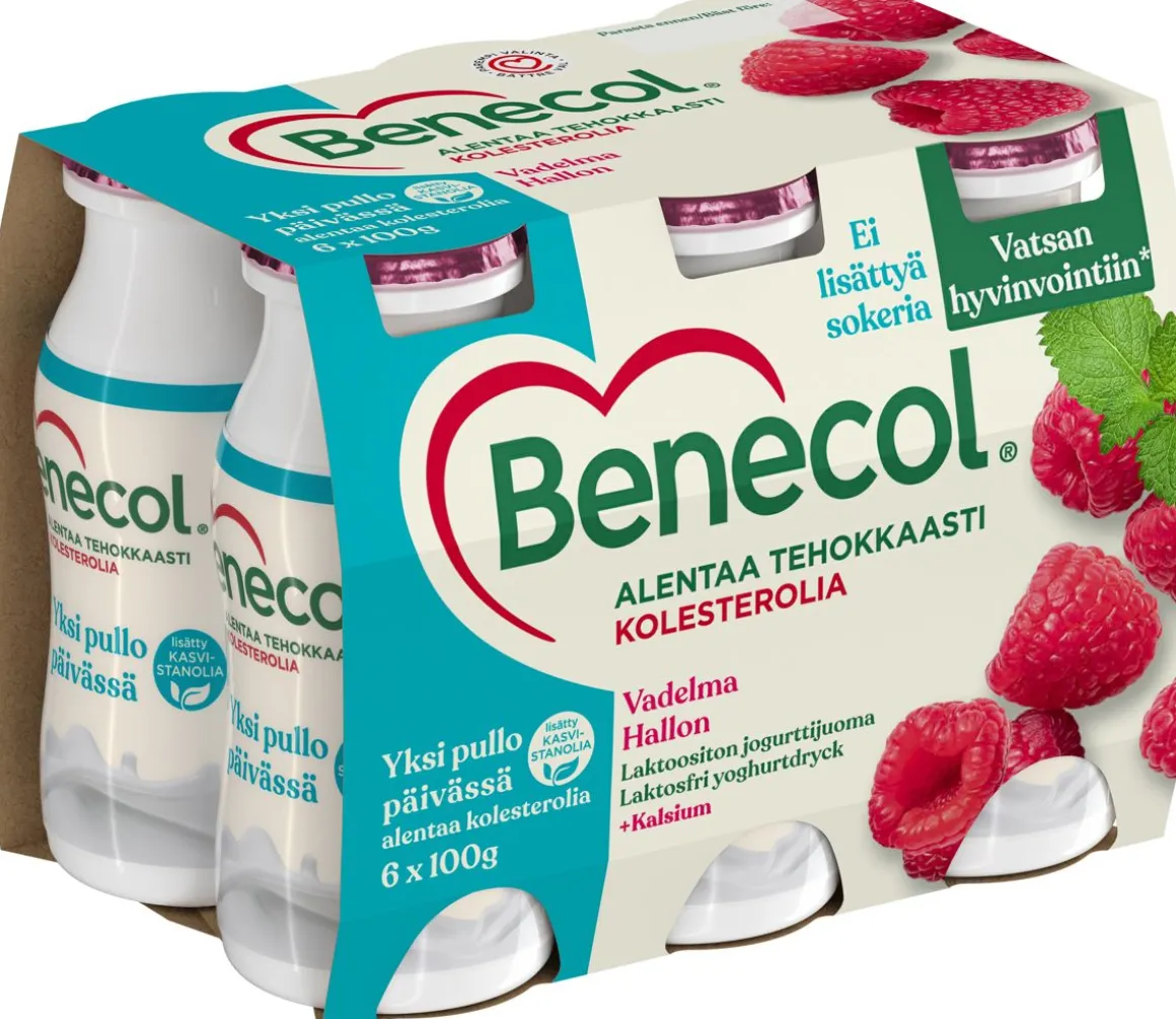 BENECOL JOGURTTIJUOMA 6*100G VADELMA 600 G