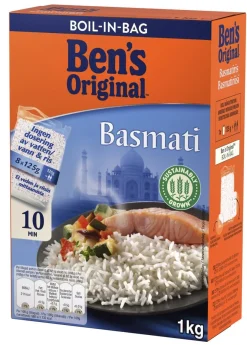 BEN'S ORIGINAL BASMATIRIISI KEITINPUSSI 8X125G
