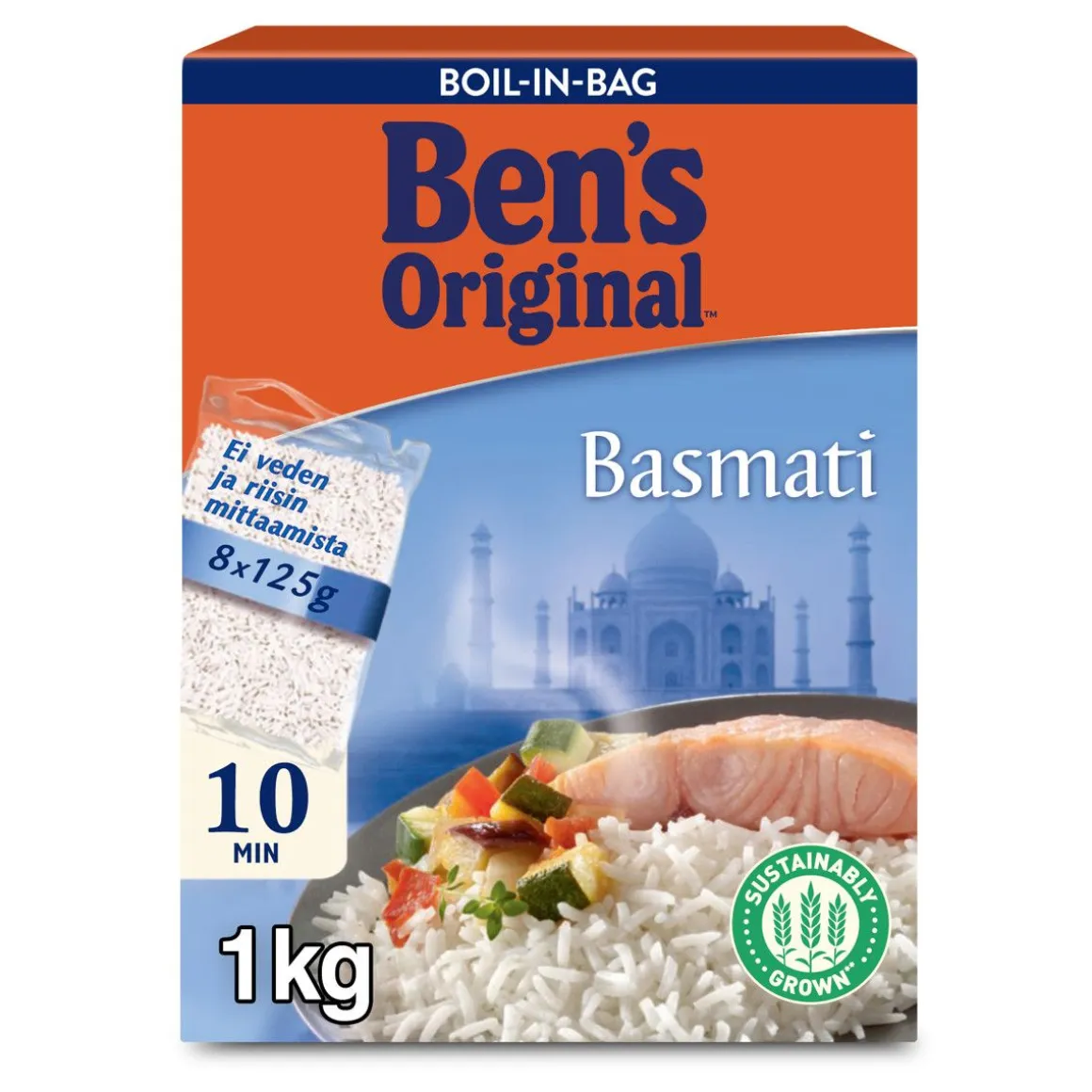 BEN'S ORIGINAL BASMATIRIISI KEITINPUSSI 8X125G