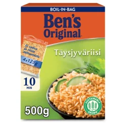 BEN'S ORIGINAL TÄYSJYVÄRIISI KEITINPUSSI 4X125G