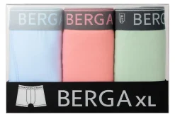BERGA BOKSERIT 3-PACK XL SINI-TURKOOSI-PINKKI