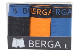 BERGA BOKSERIT 3-PACK MUSTA/ORANSSI/SININEN XXL