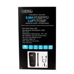 BERG ILMAPUMPPU AUTOMAATTINEN LADATTAVA 150PSI DIGITAALINÄYTTÖ