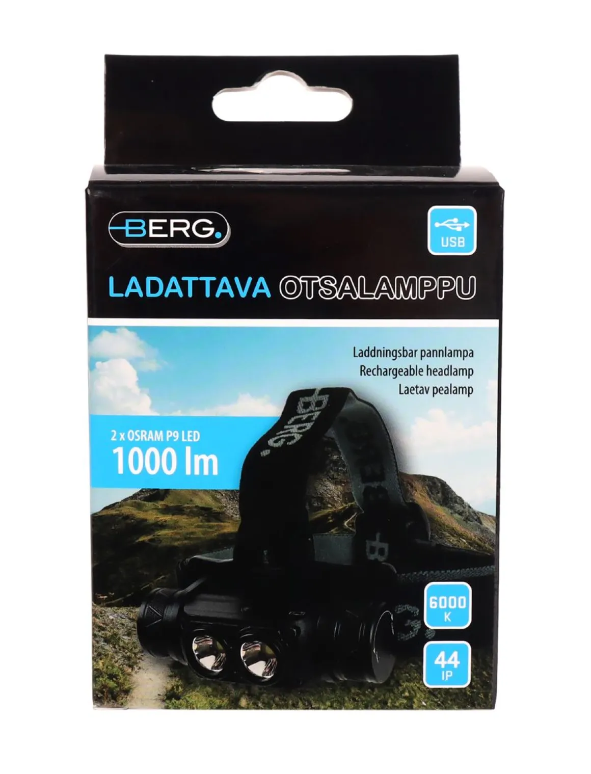 BERG OTSALAMPPU LADATTAVA 1000 LM