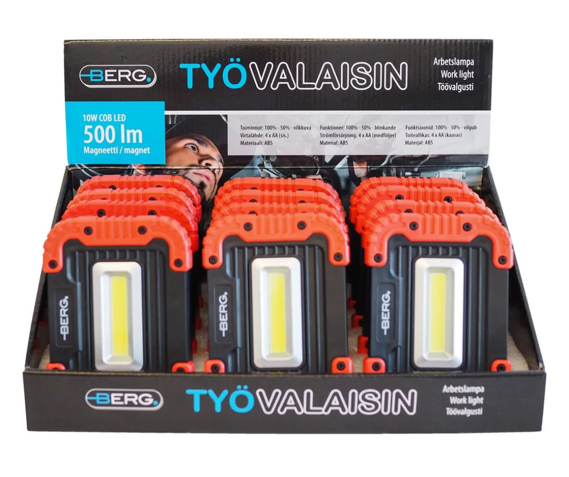 BERG TYÖVALO 10W COB 500LM