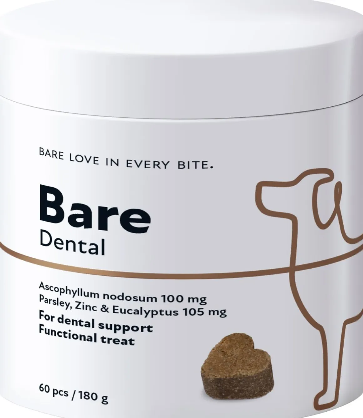 BEST FRIEND BARE DENTAL FUNKTIONAALINEN MAKUPALA 60KPL 180