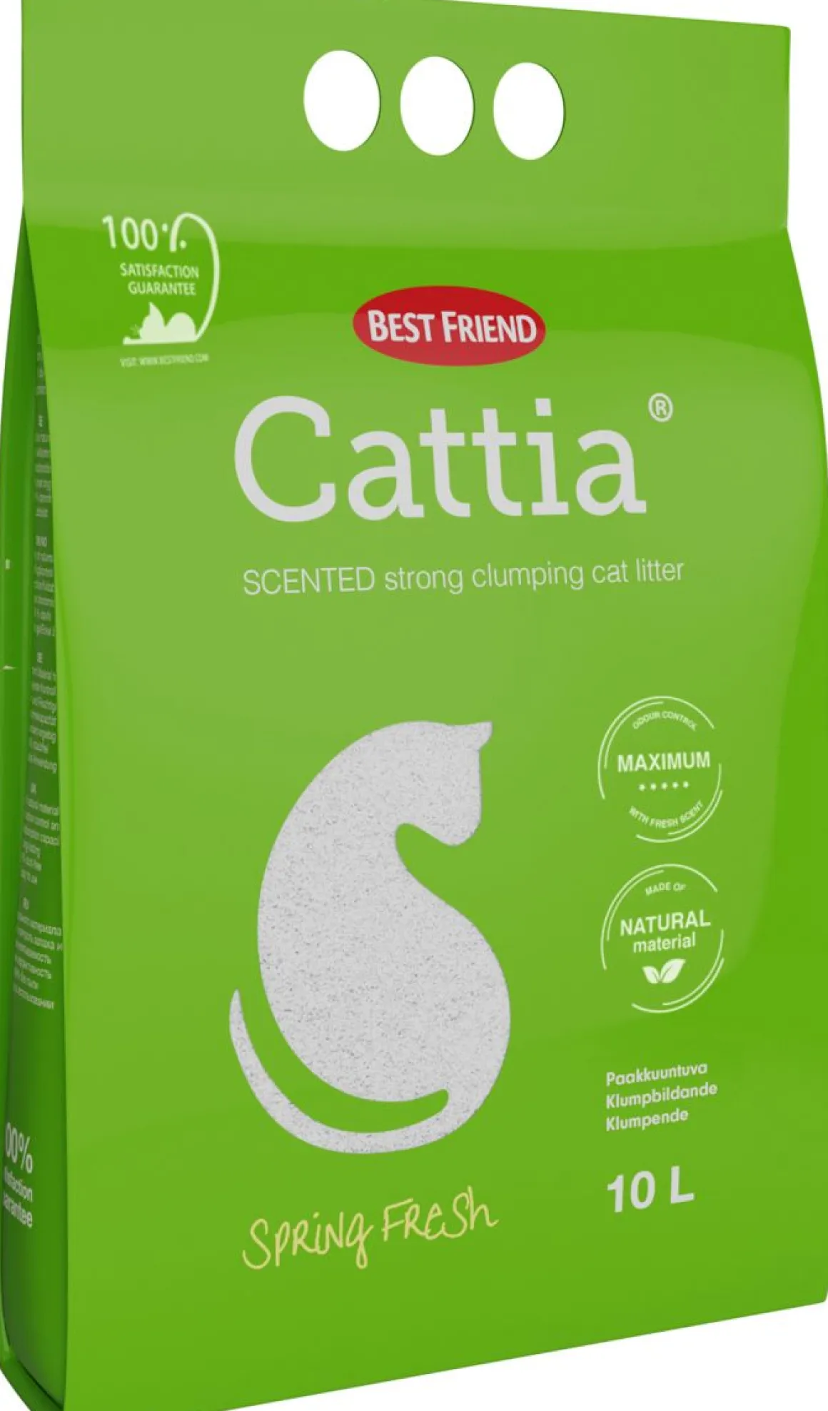 BEST FRIEND CATTIA SPRING FRESH HAJUSTETTU KISSANHIEKKA 10 L