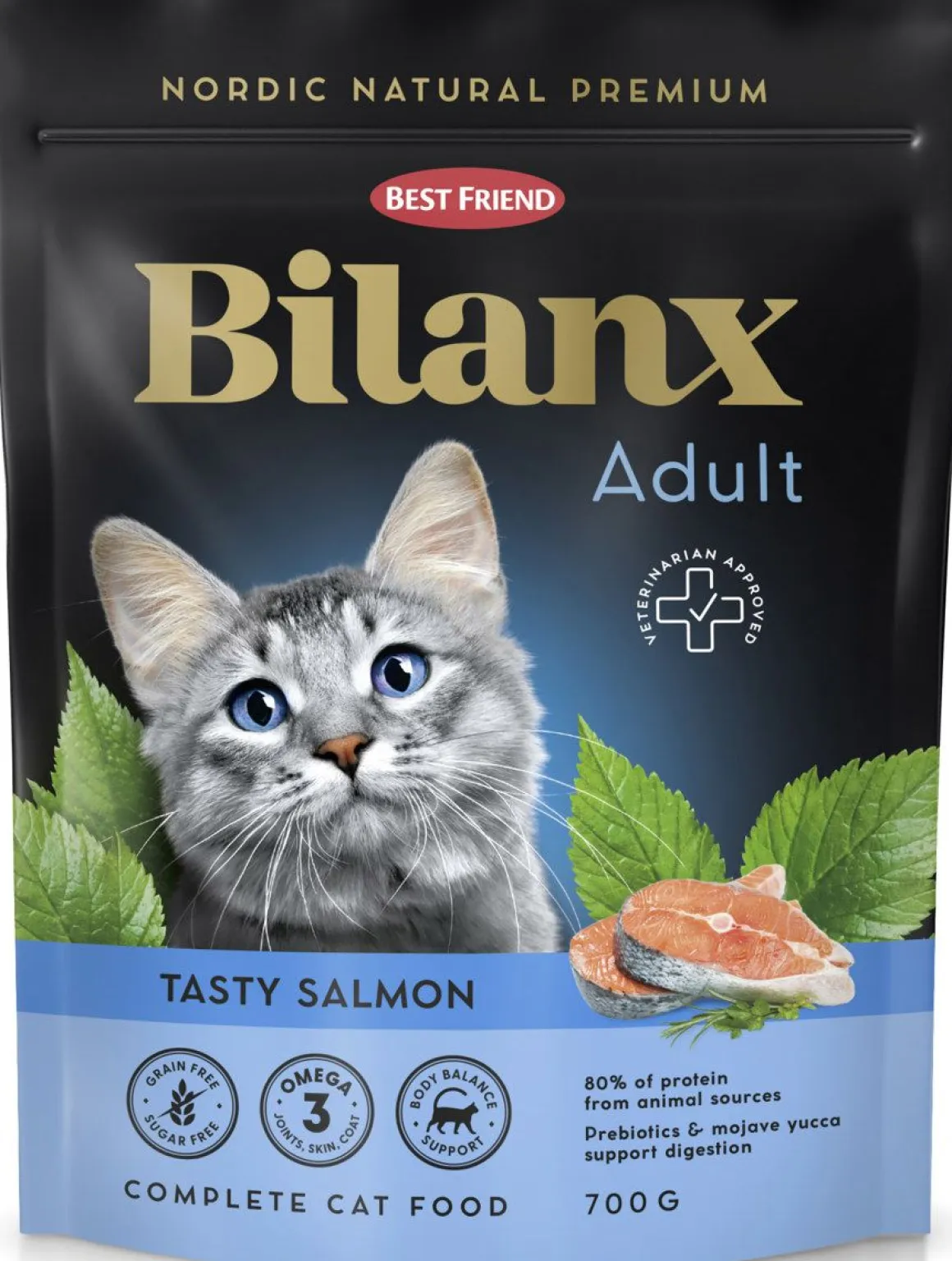 BEST FRIEND BILANX KISSAN TÄYSRAVINTO ADULT LOHI 700 G