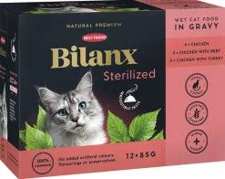 BEST FRIEND BILANX STERILIZED LAJ. KASTIKKEESSA 12*85G KANA, N 1,02 KG