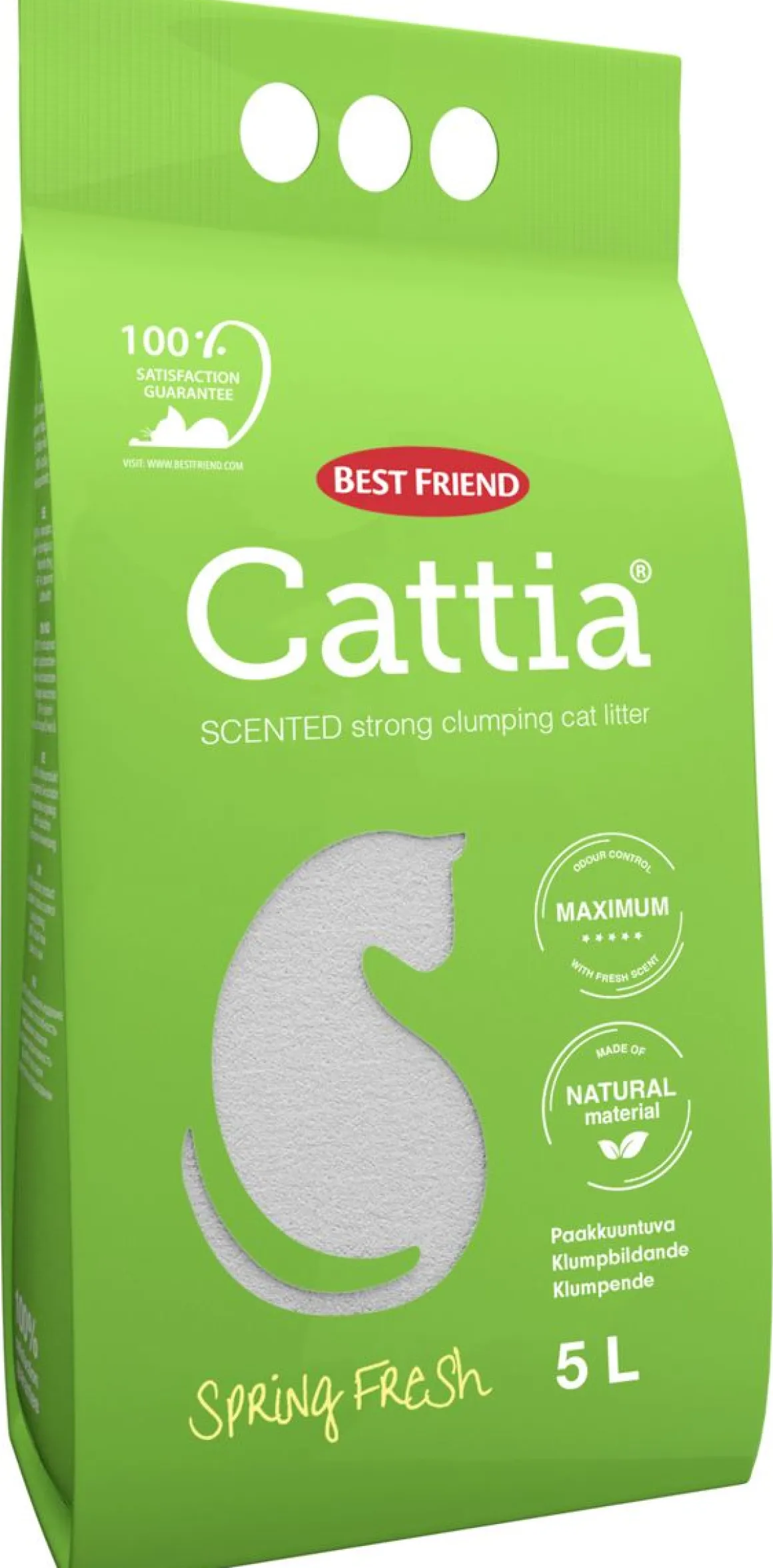 BEST FRIEND CATTIA SPRING FRESH HAJUSTETTU KISSANHIEKKA 5 L