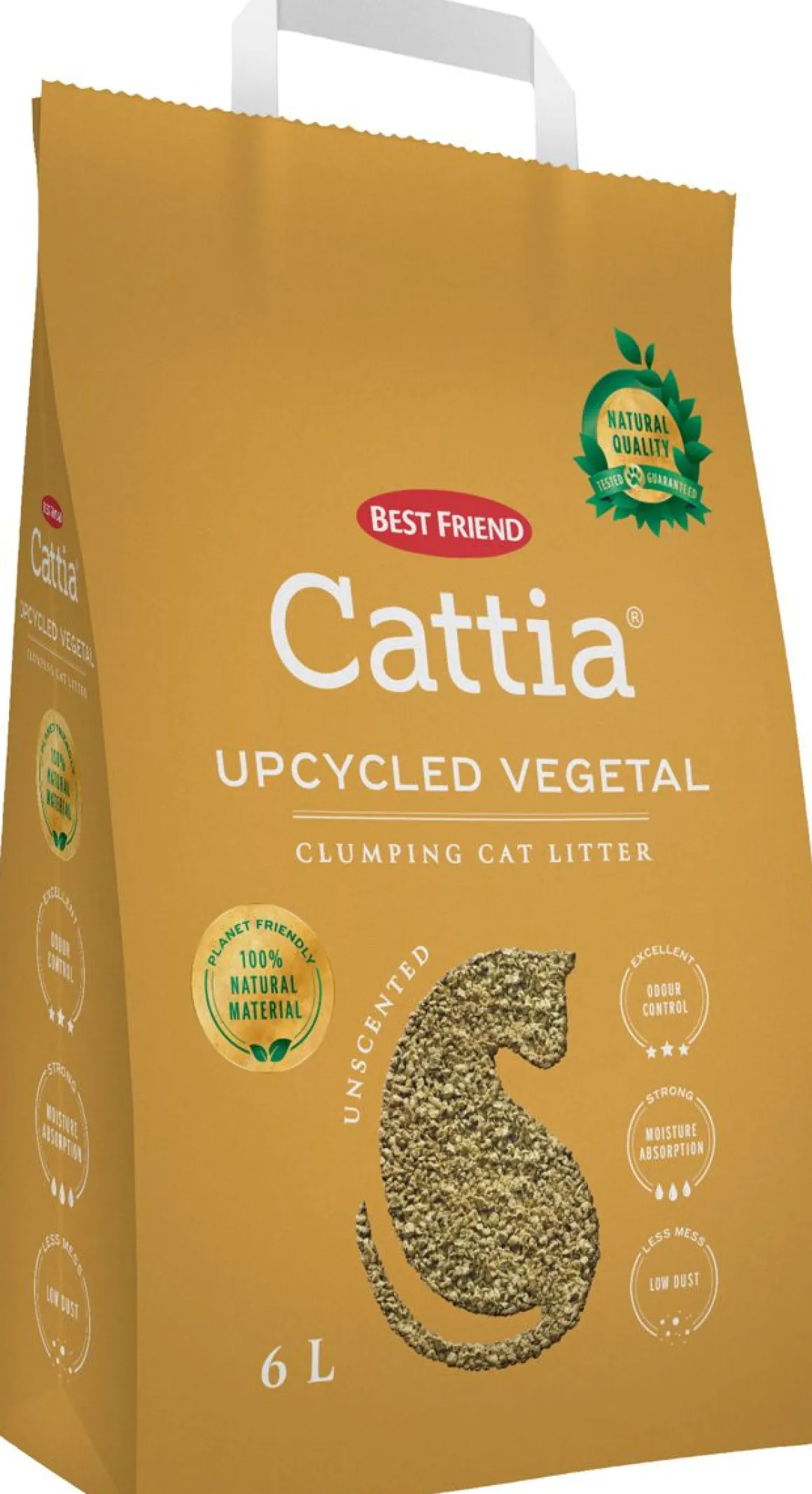 BEST FRIEND CATTIA UPCYCLED VEGETAL KISSANHIEKKA 6 L