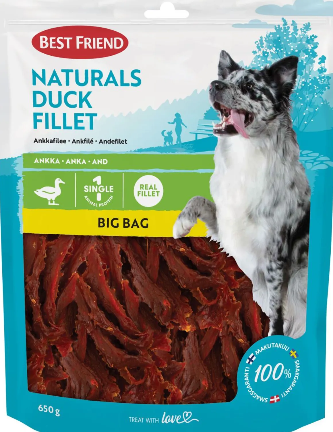 BEST FRIEND NATURALS ANKKAFILEE BIG BAG 650 G