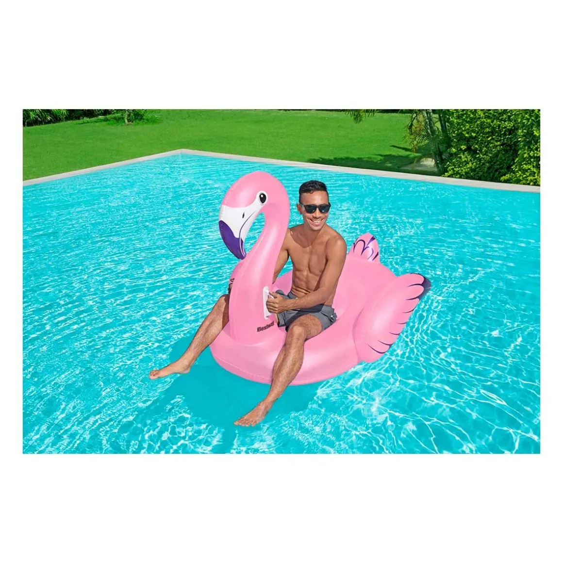BESTWAY LUXURY FLAMINGO 153 X 143 CM