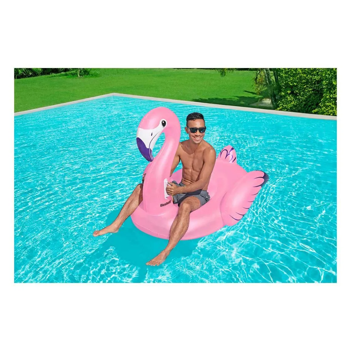 BESTWAY LUXURY FLAMINGO 153 X 143 CM