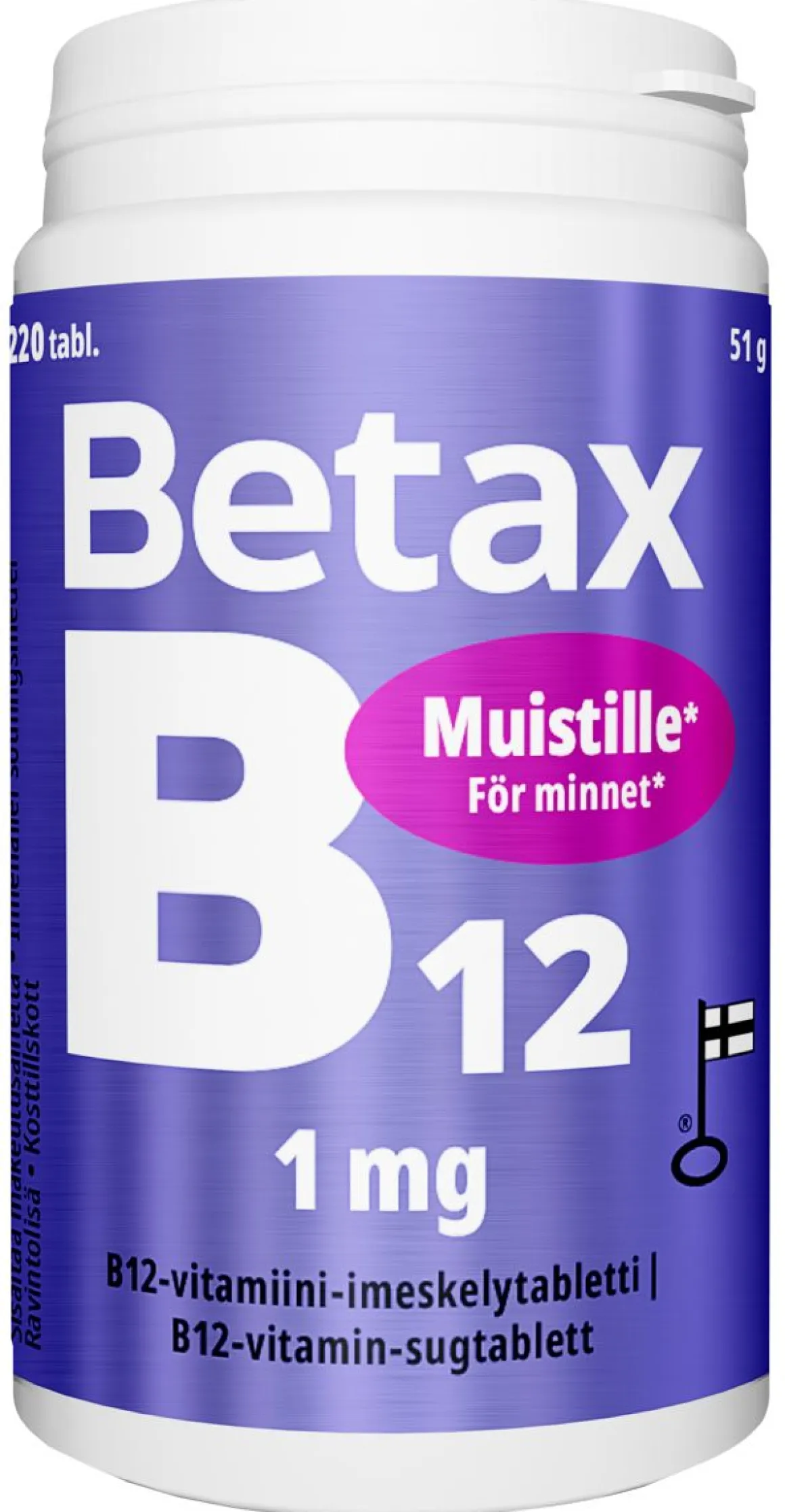 BETAX B12 1MG 220 KPL
