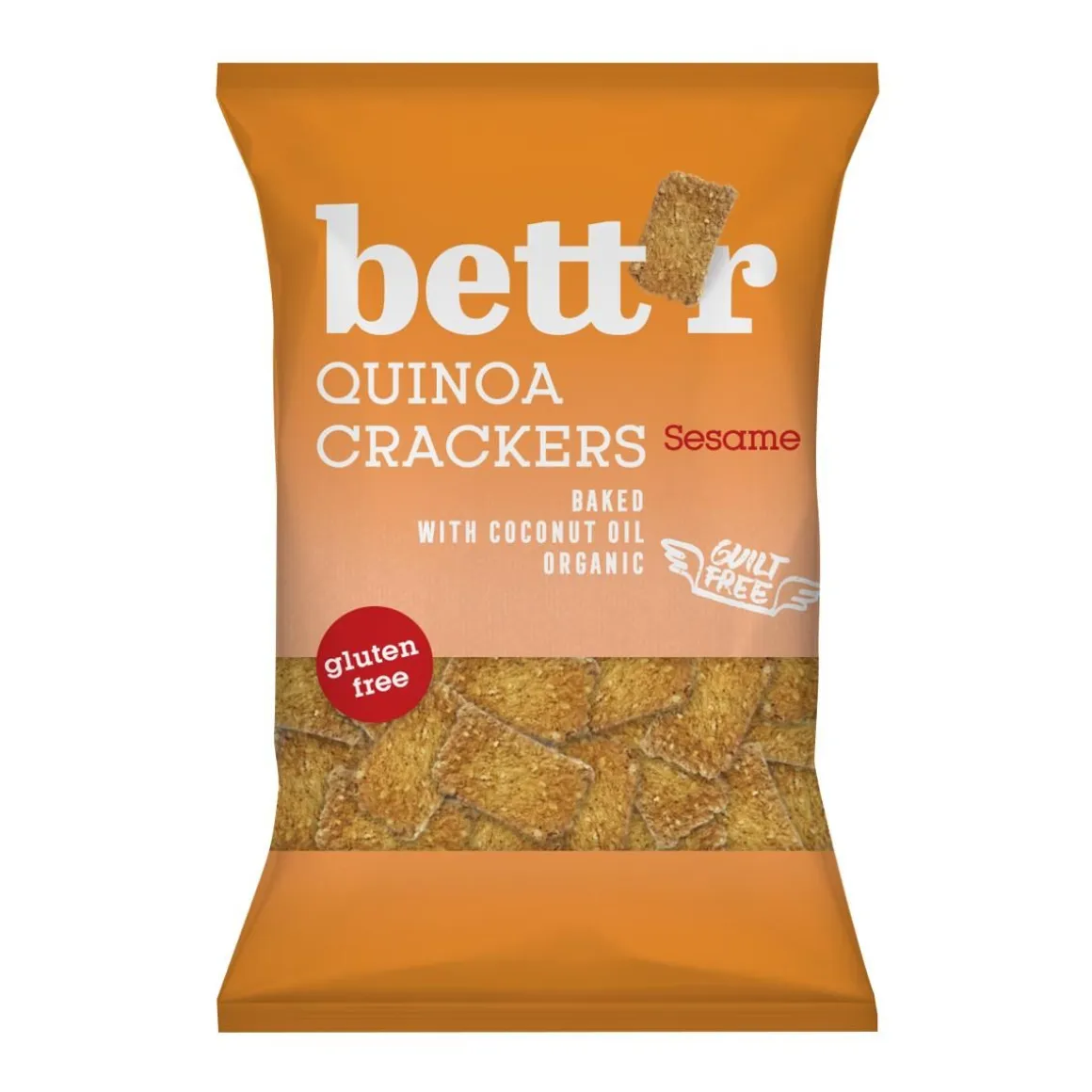 BETT'R KVINOAKEKSI, SEESAMI LUOMU 100 G
