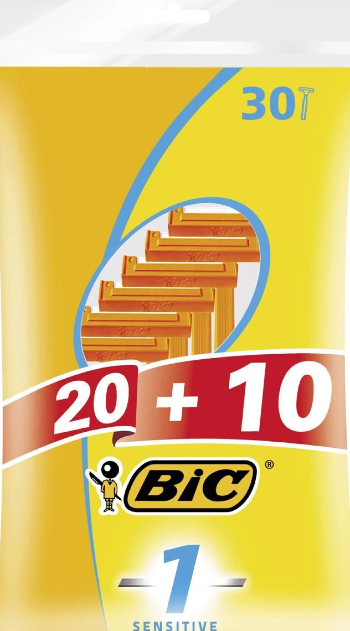 BIC SENSITIVE 20+10 KPL 30 KPL