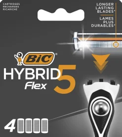 BIC HYBRID FLEX 5 VARATERÄT 4 KPL 4 KPL