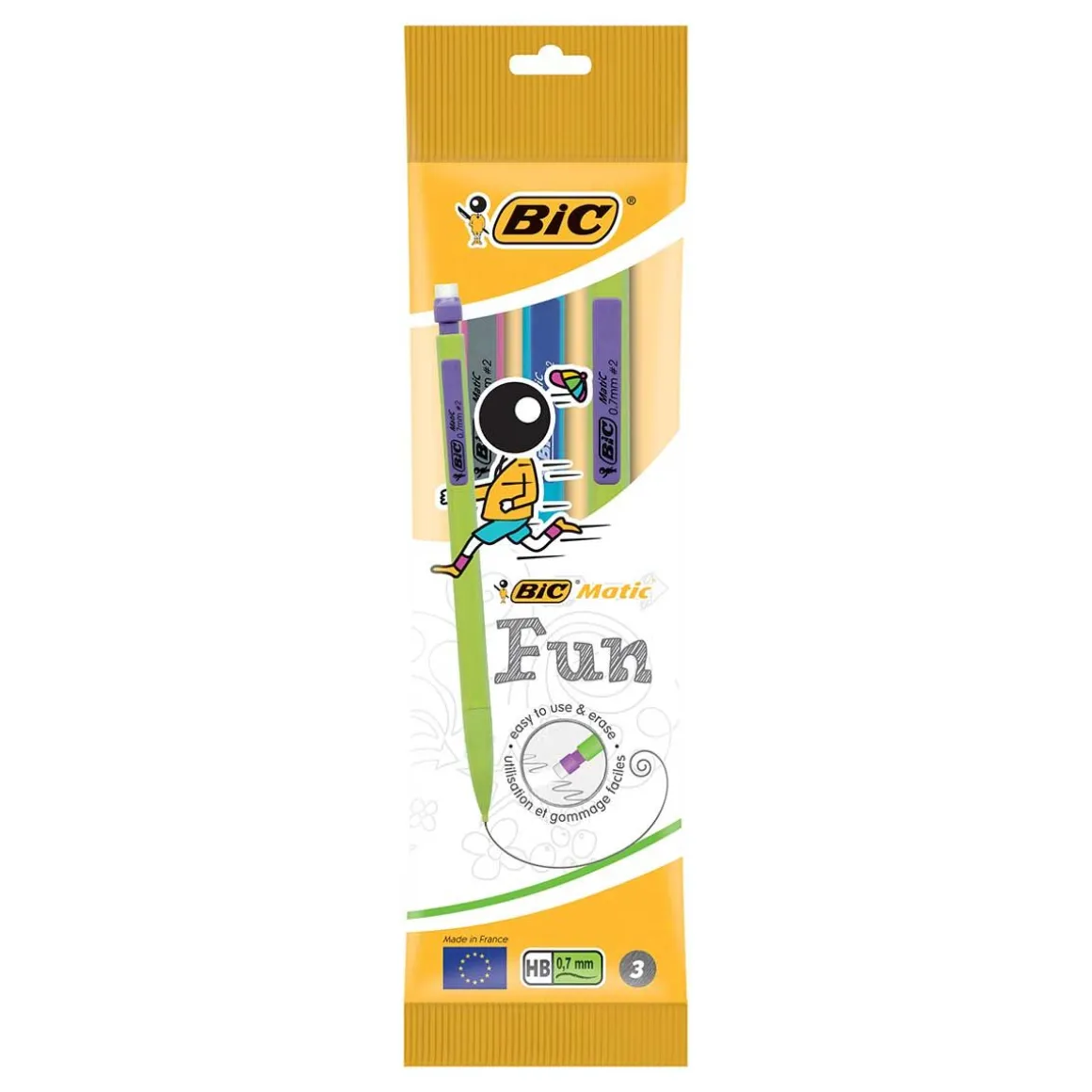 BIC MATIC FUN LYIJYTÄYTEKYNÄ 0,7 3KPL