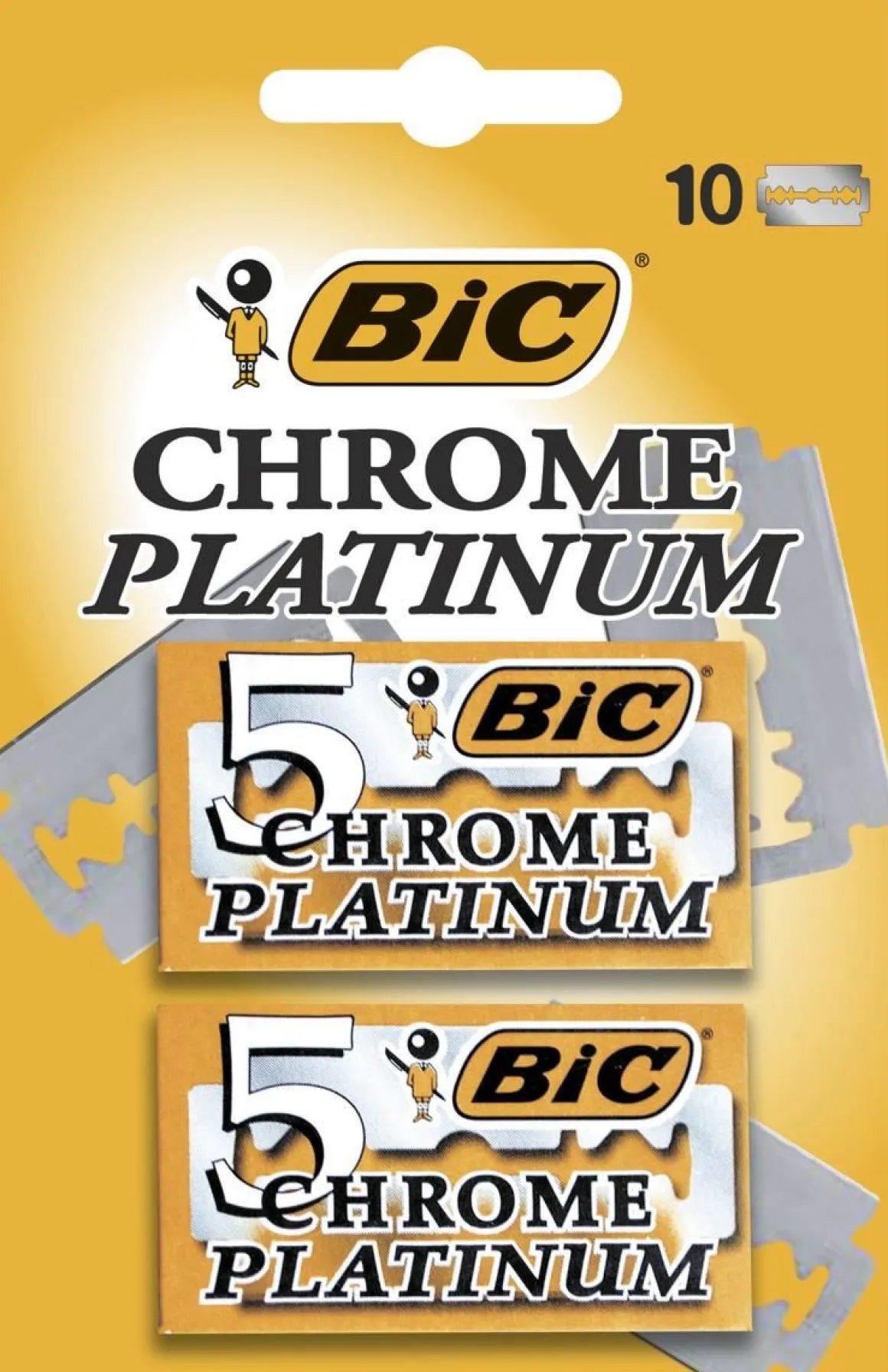 BIC PARTATERÄ CHROME PLATINIUM 10KPL 10 KPL