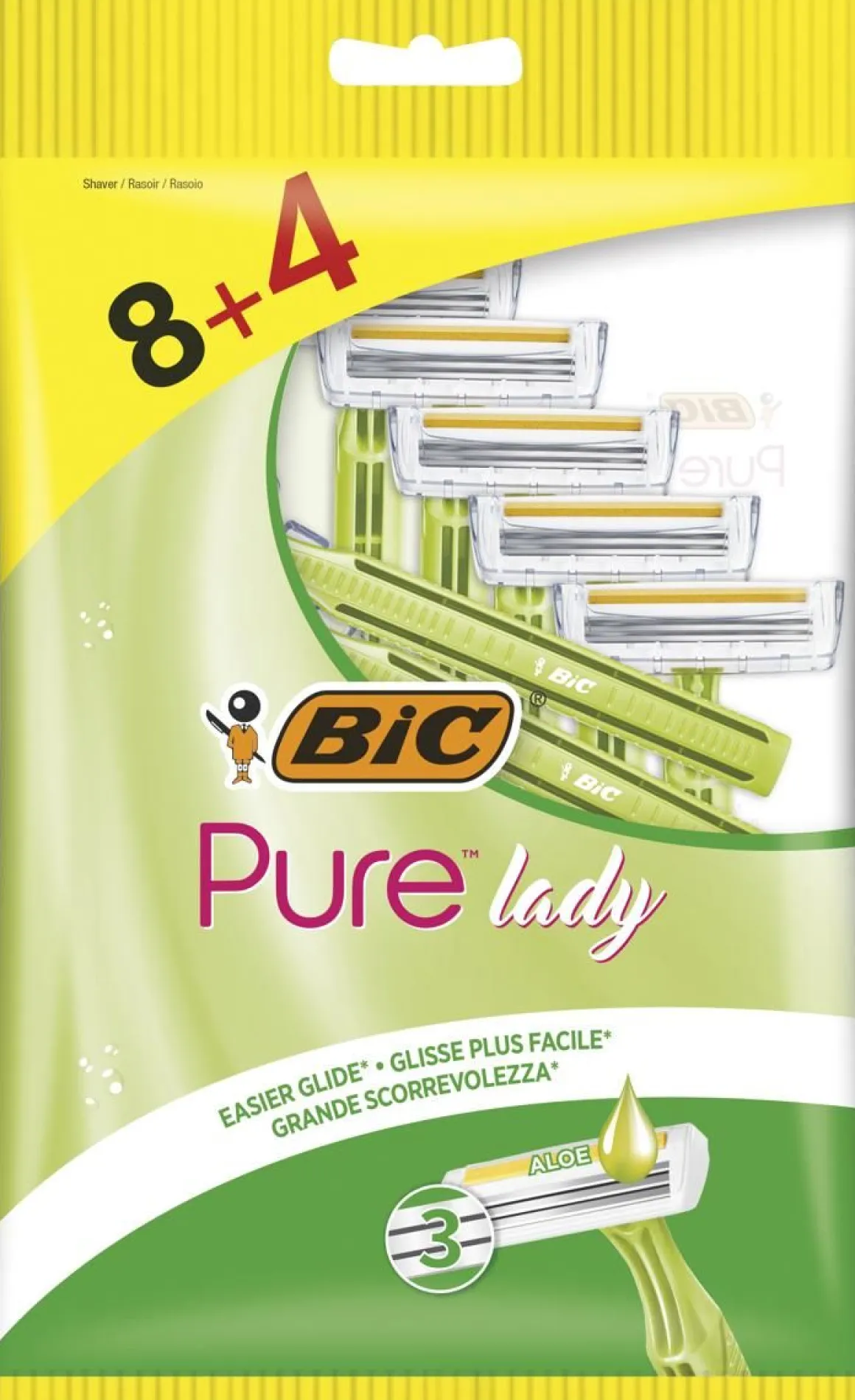 BIC PURE3 LADY 8+4 KPL 12 KPL