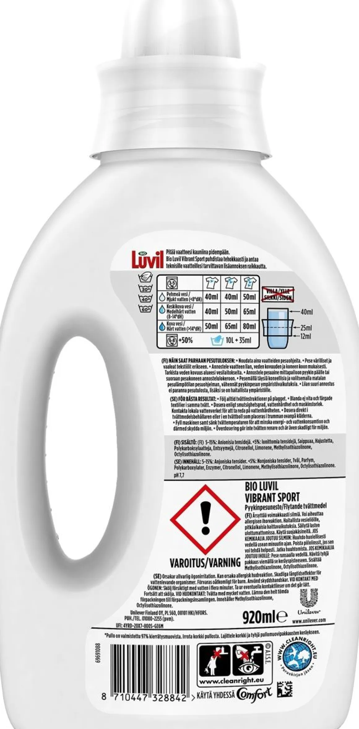 BIO LUVIL SPORT 920ML 920 ML