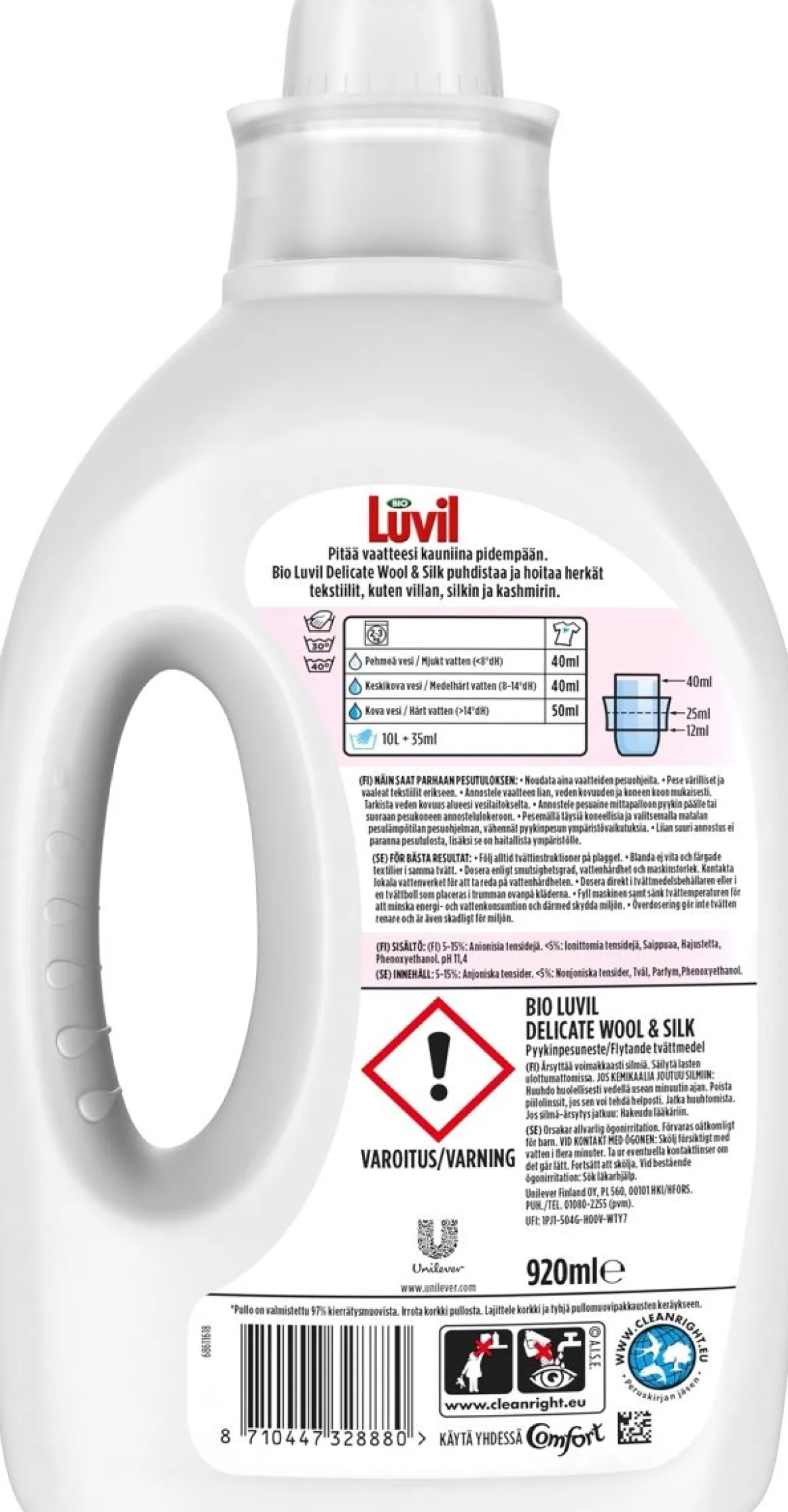 BIO LUVIL WOOL&SILK 920ML 920 ML