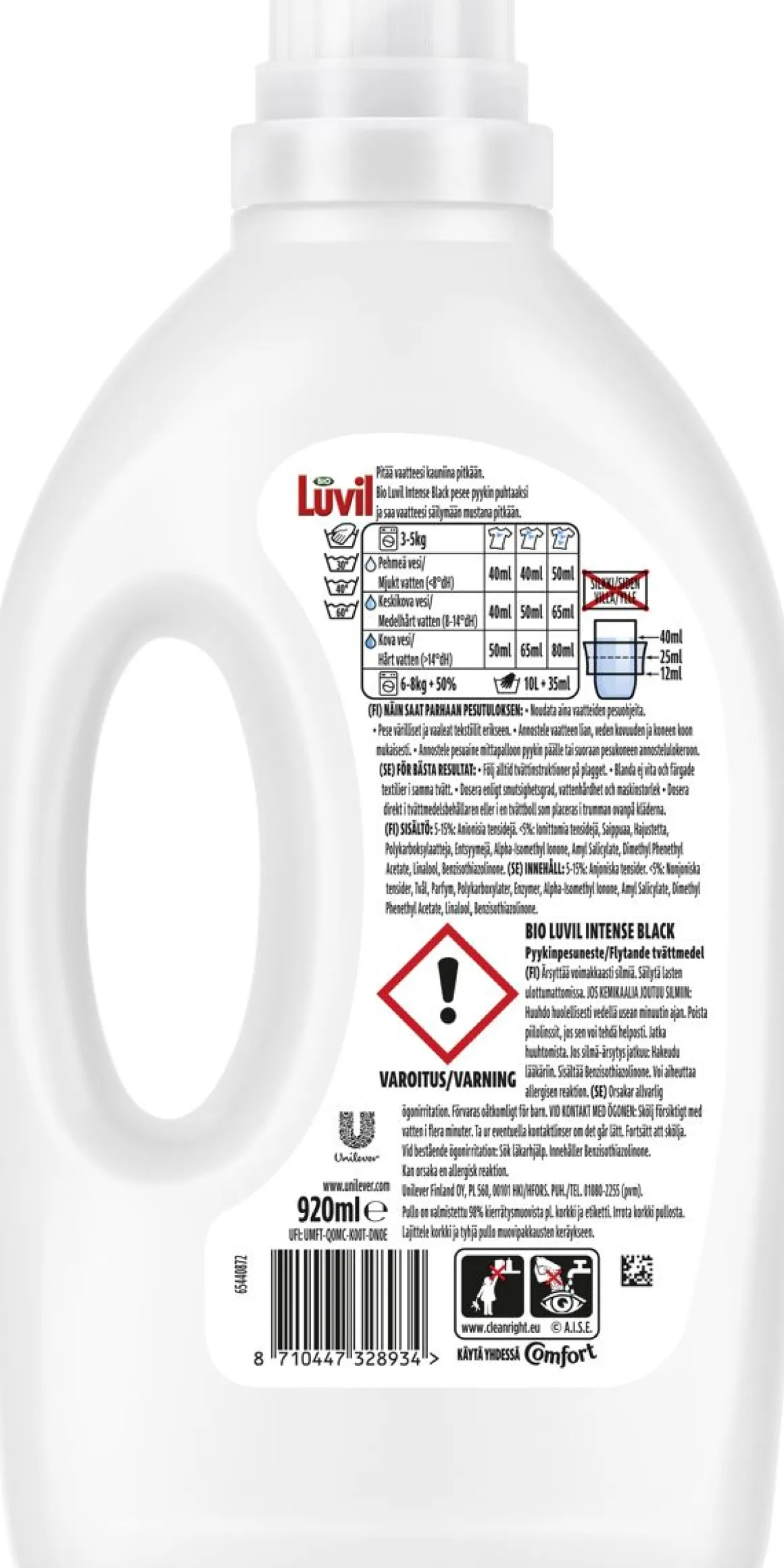 BIO LUVIL BLACK 920ML 920 ML