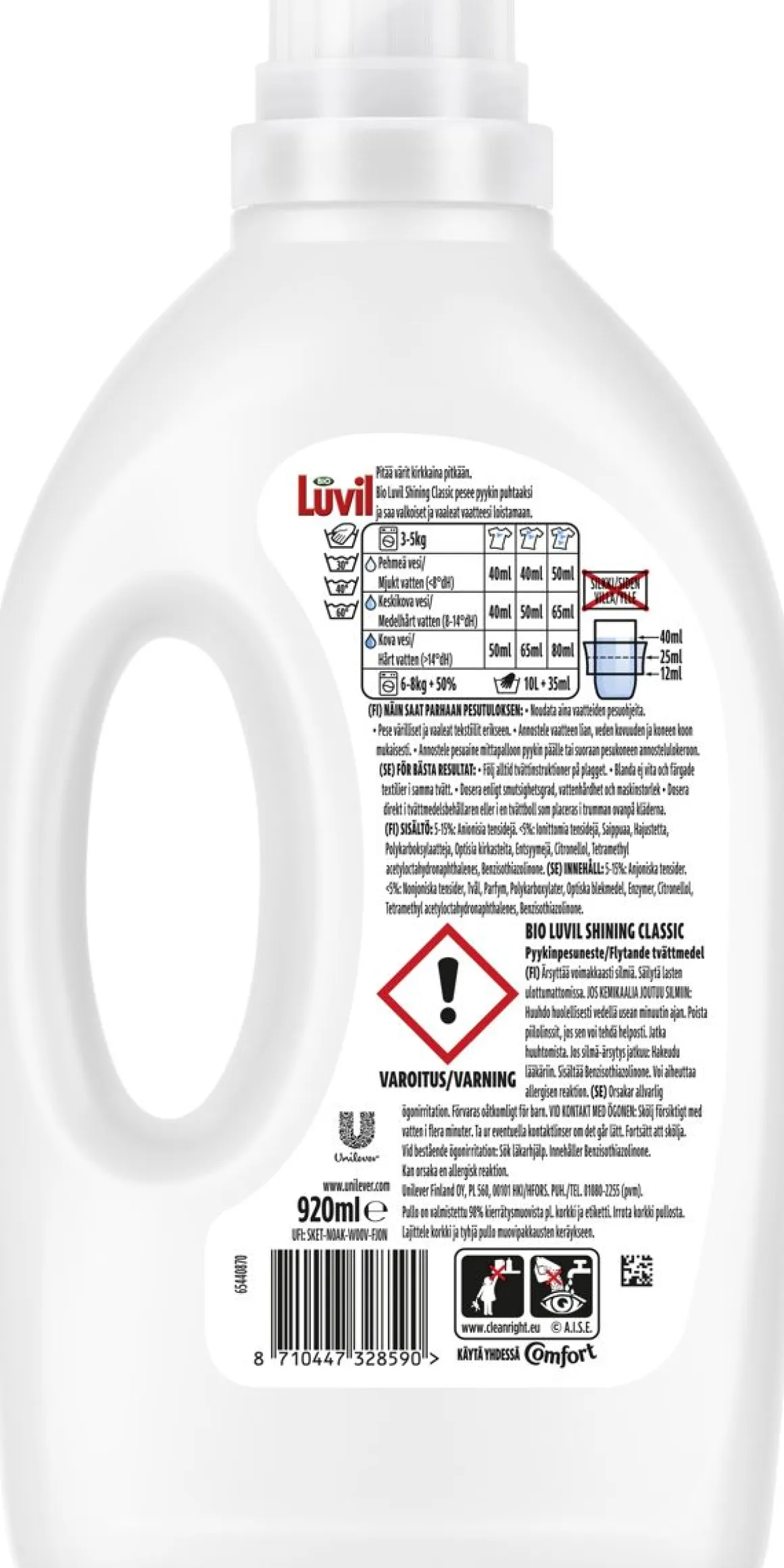 BIO LUVIL CLASSIC 920ML 920 ML