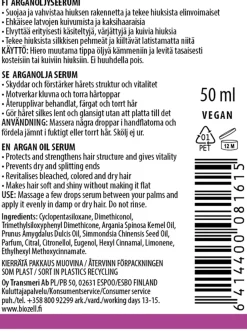 BIOZELL PROFESSIONAL ARGANÖLJYSEERUMI 50 ML