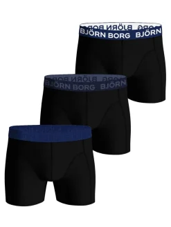 BJÖRN BORG M. BOKSERI 3-PACK S MUSTA