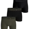 BJÖRN BORG M.BOKSERI 3-PACK MUSTA-VIHREÄ L