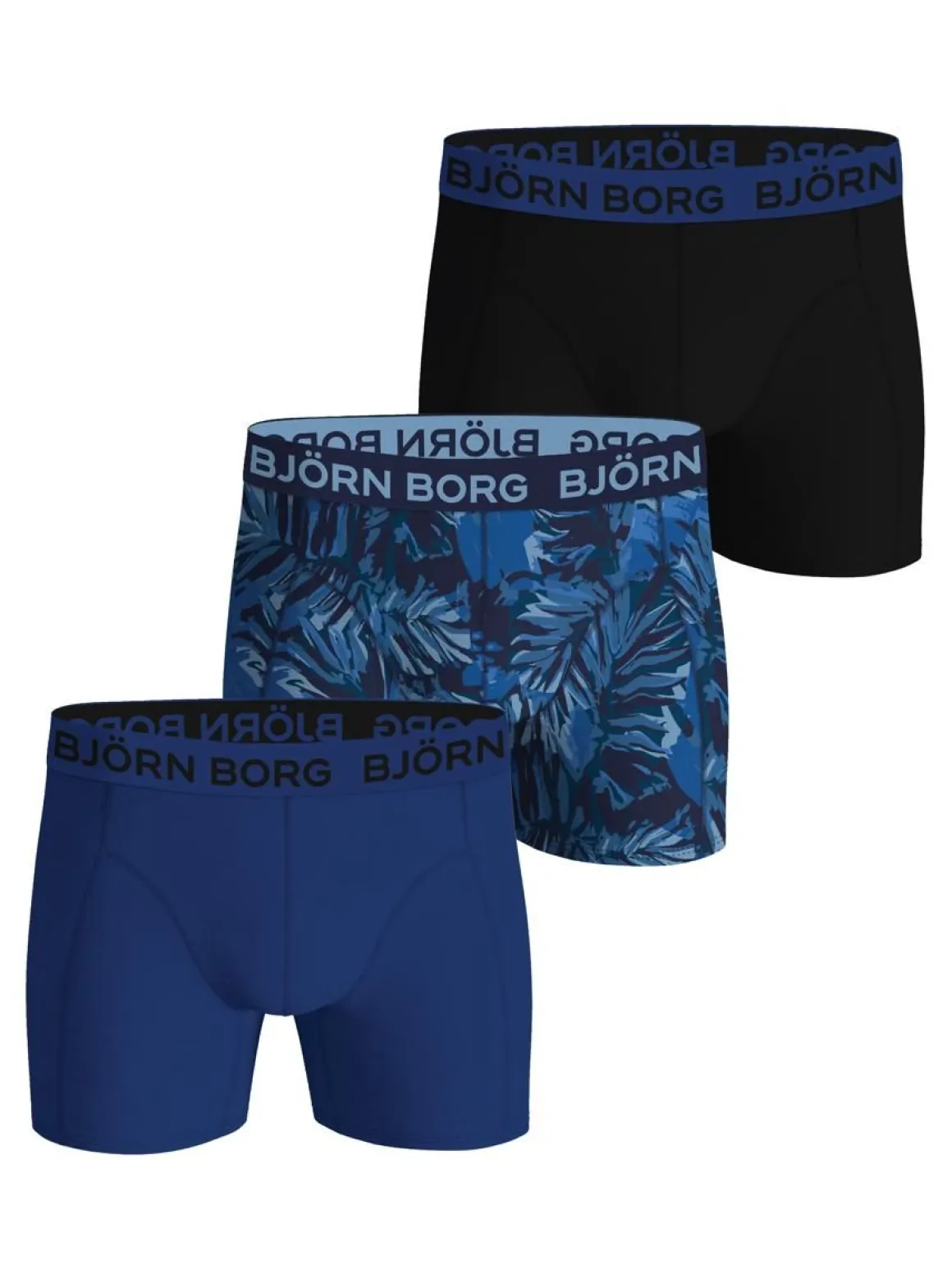 BJÖRN BORG POIKIEN BOKSERIT 3-PACK 158-164 SININEN KIRJAVA