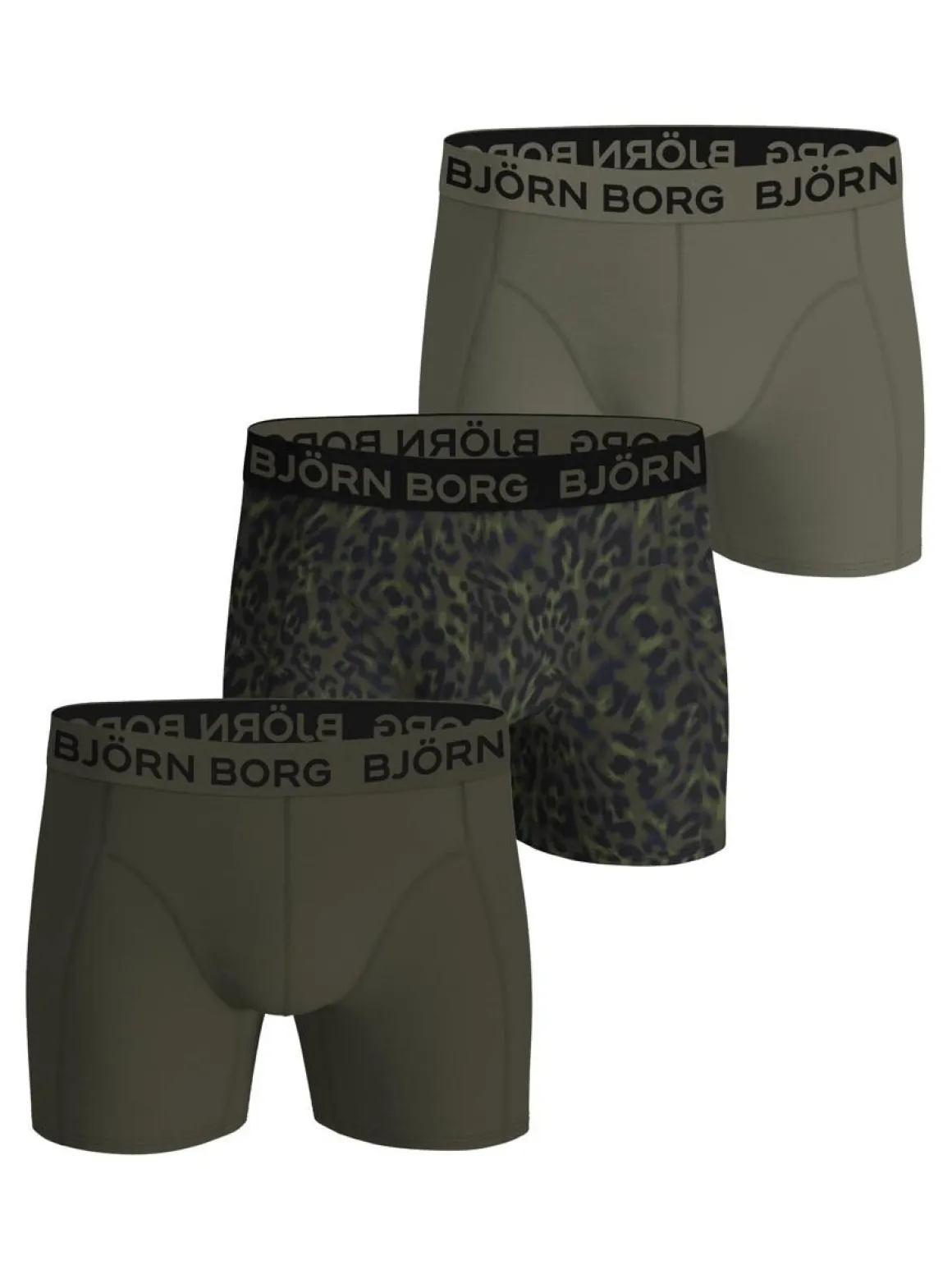 BJÖRN BORG BJÖRN BORG M. BOKSERI 3-PACK M VIHREÄ